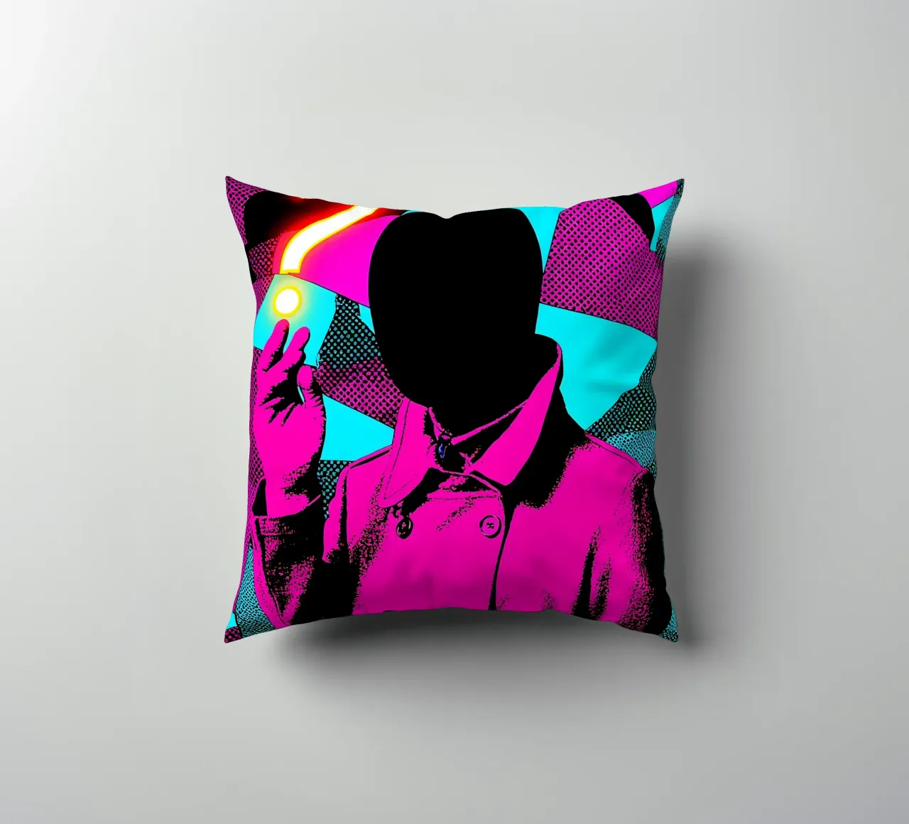 Senza volto - Pop Art cuscino da ColorCrash Gallery