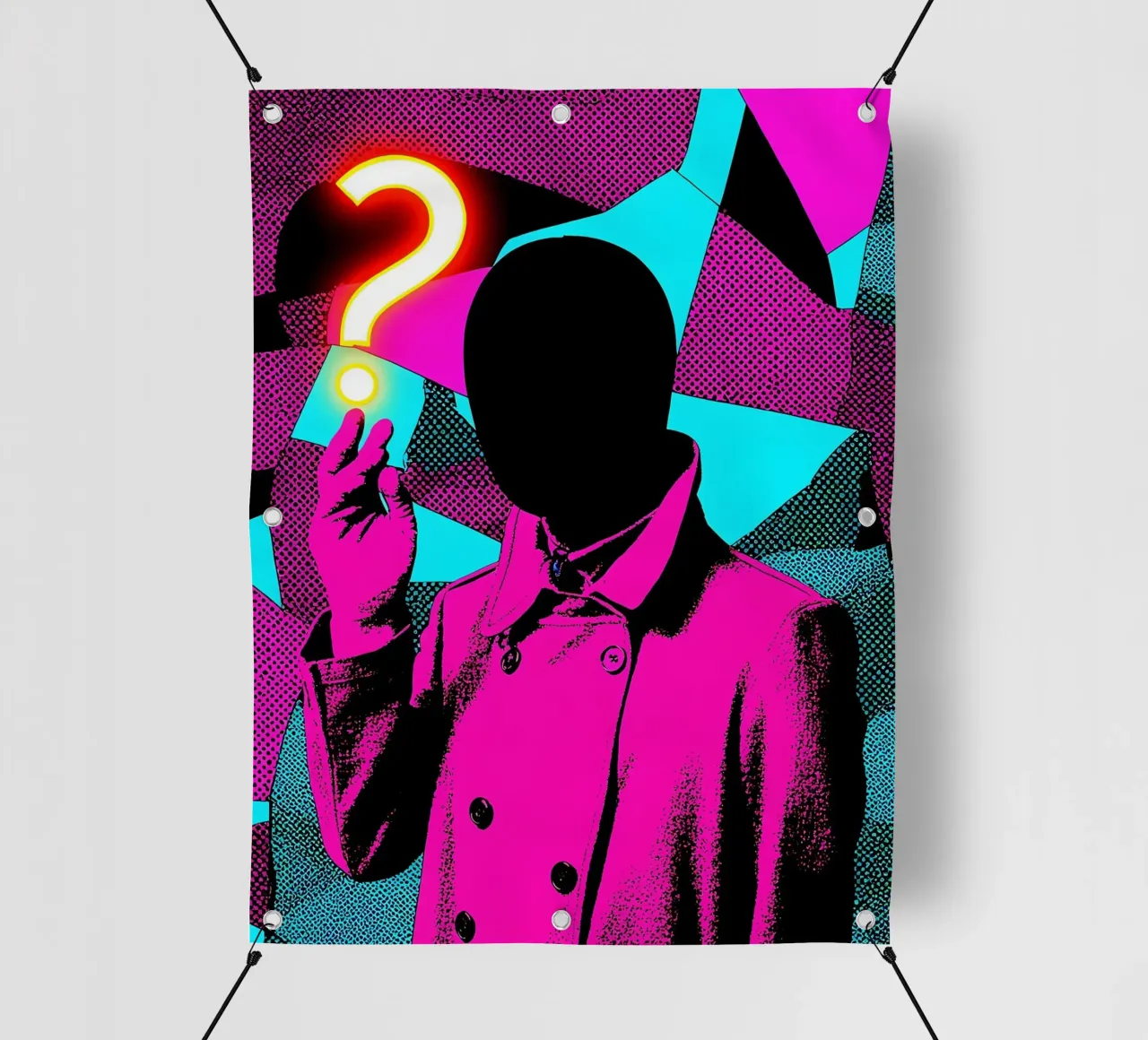 Senza volto - Pop Art telo in pvc da ColorCrash Gallery