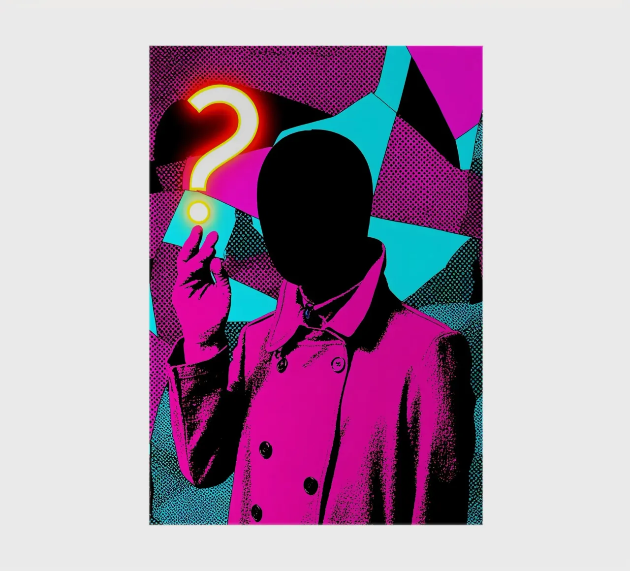 Faceless - Pop Art notebook by ColorCrash Gallery