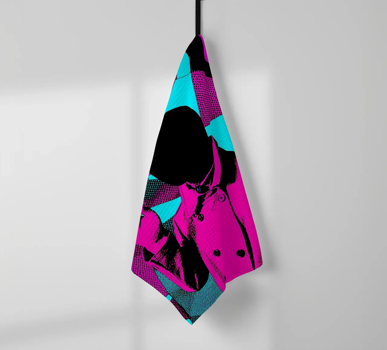 Sans visage - Pop Art torchon de ColorCrash Gallery