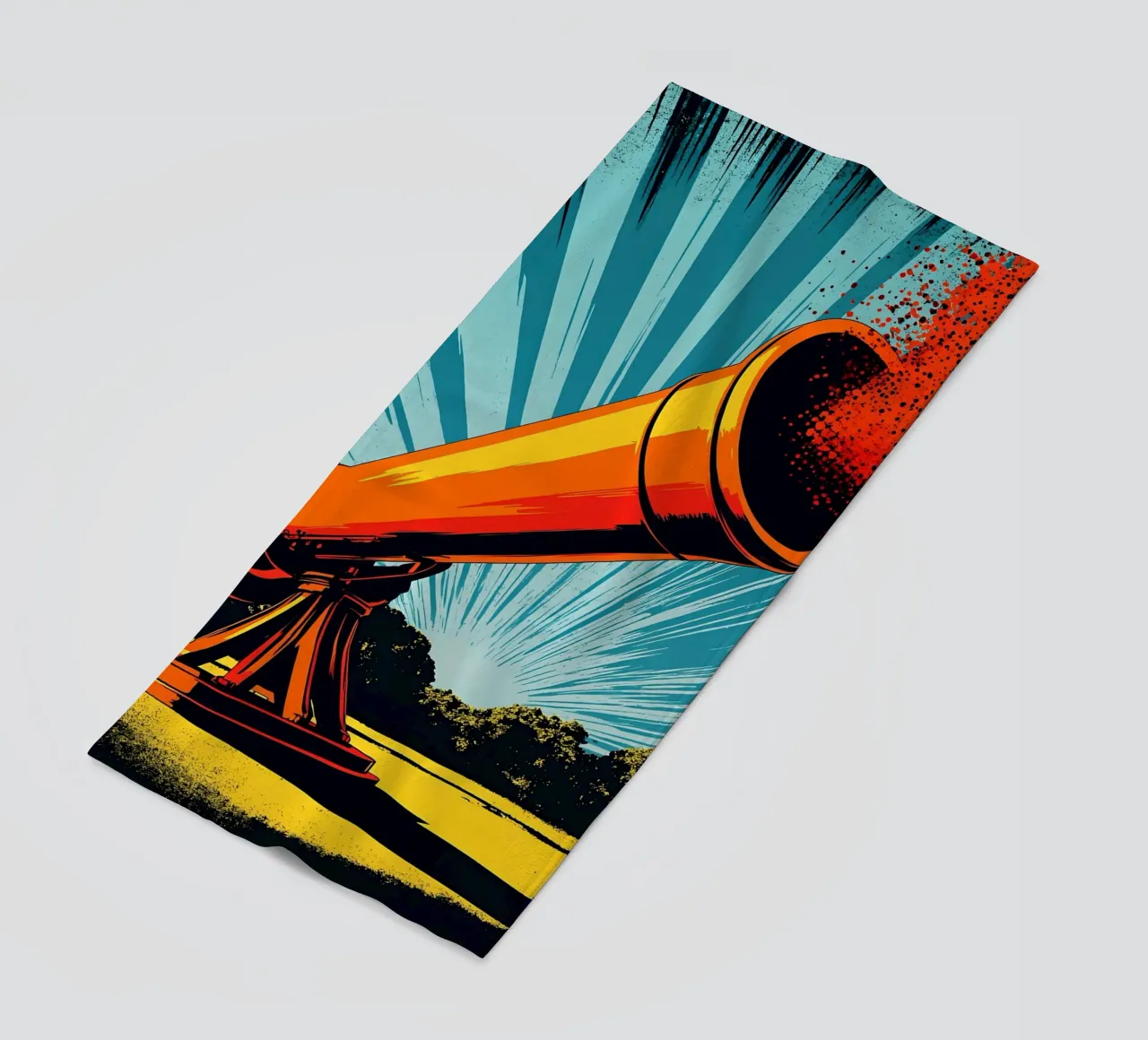 Telescopio - Pop Art telo mare da ColorCrash Gallery