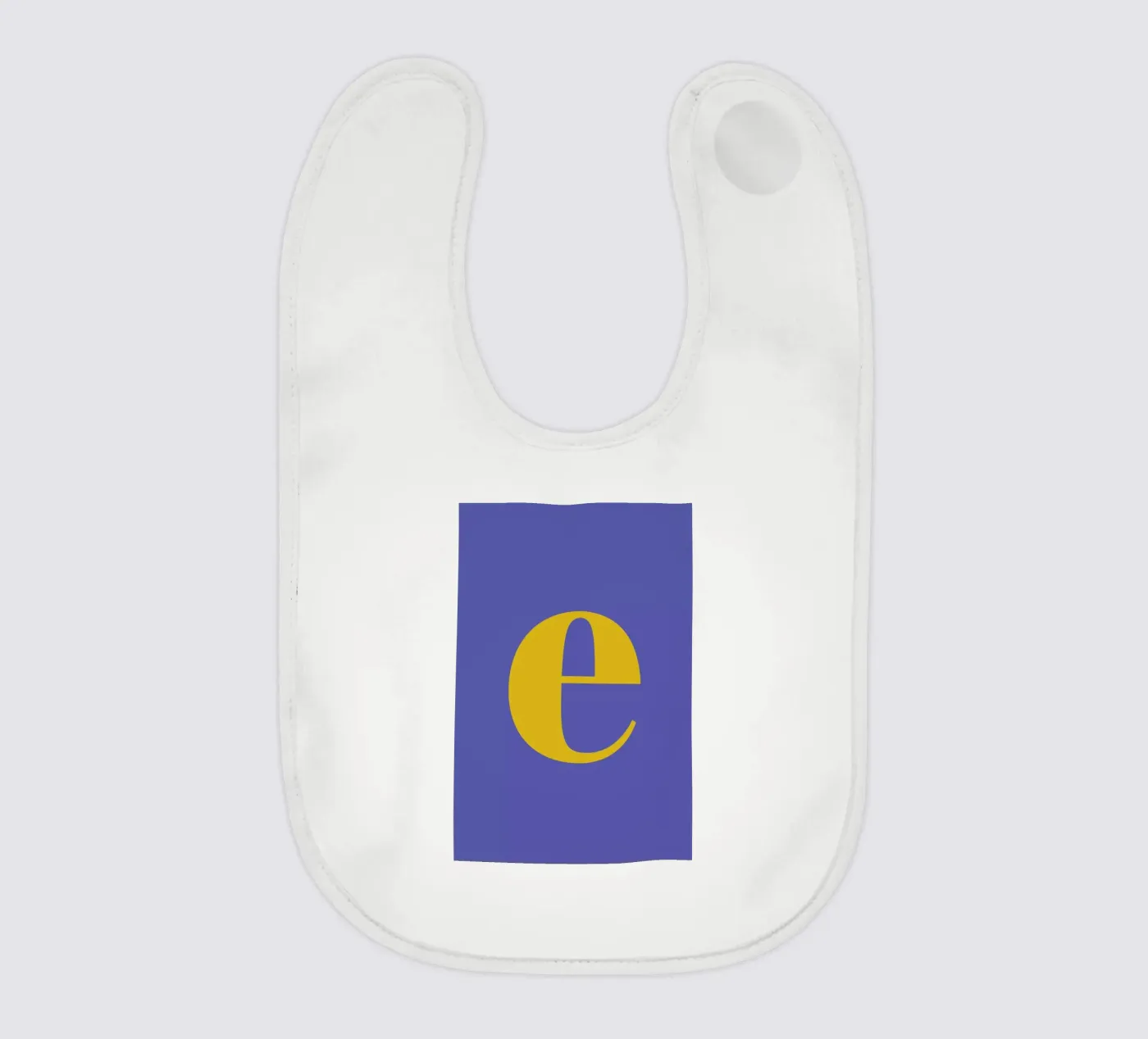 Blue Letter E bavaglino da Studio One