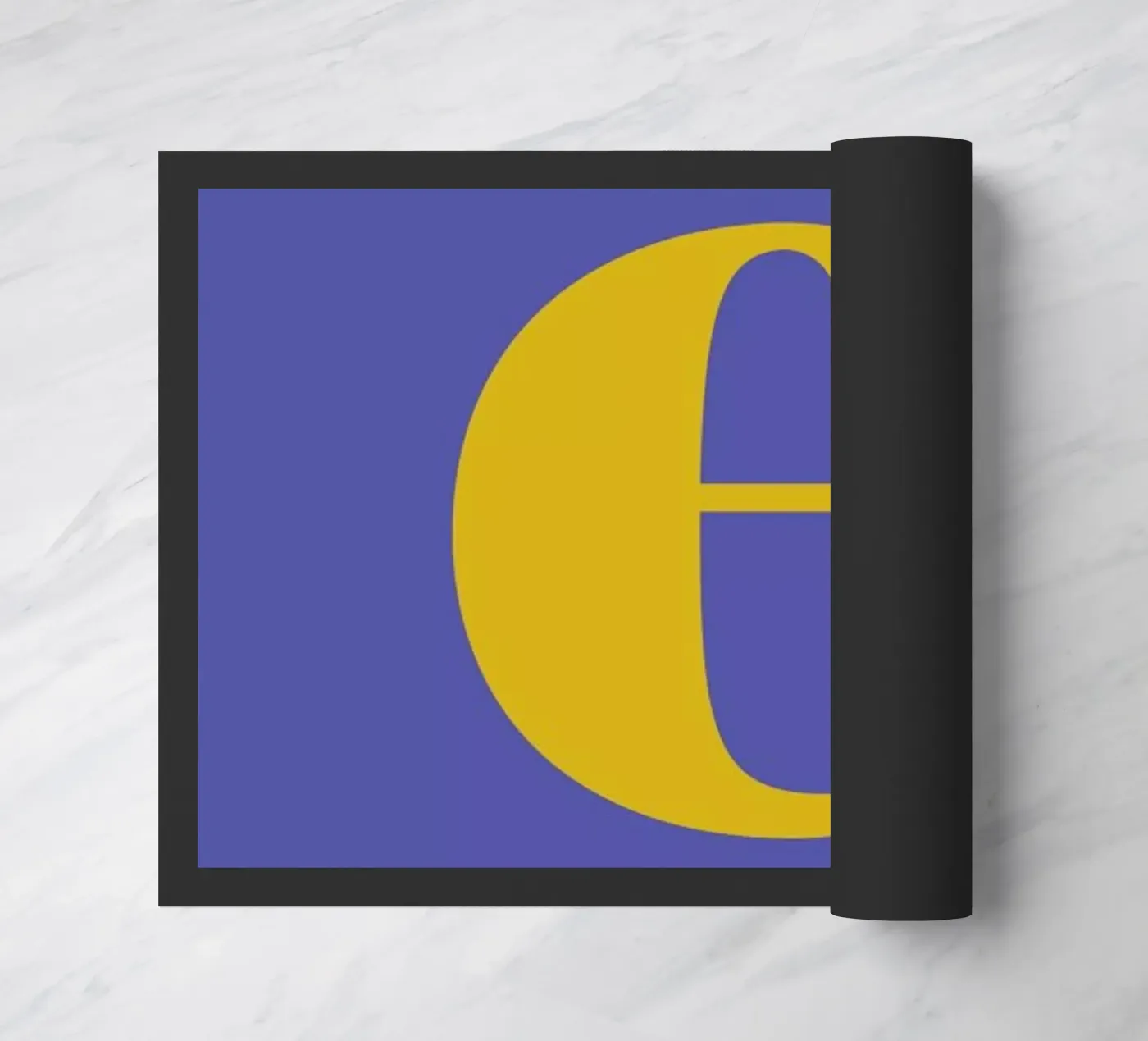 Blue Letter E deurmat van Studio One