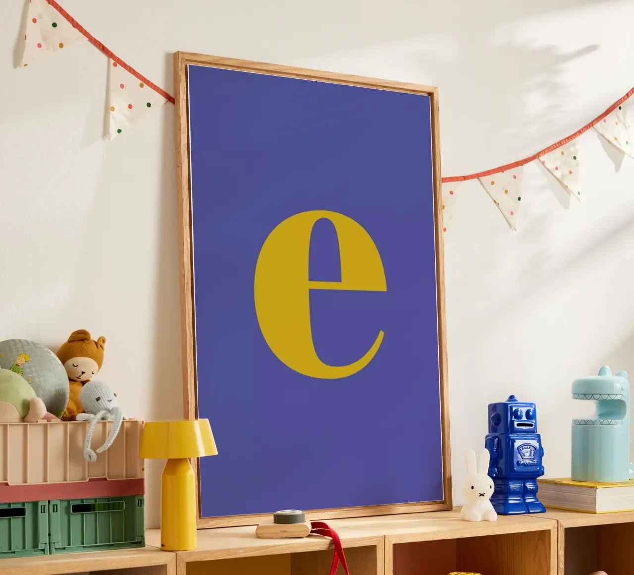 Blue Letter E plexiglass da Studio One