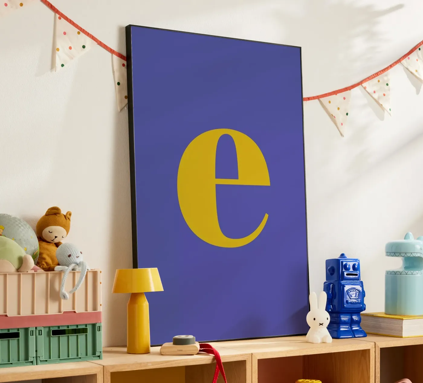Blue Letter E pannello forex da Studio One