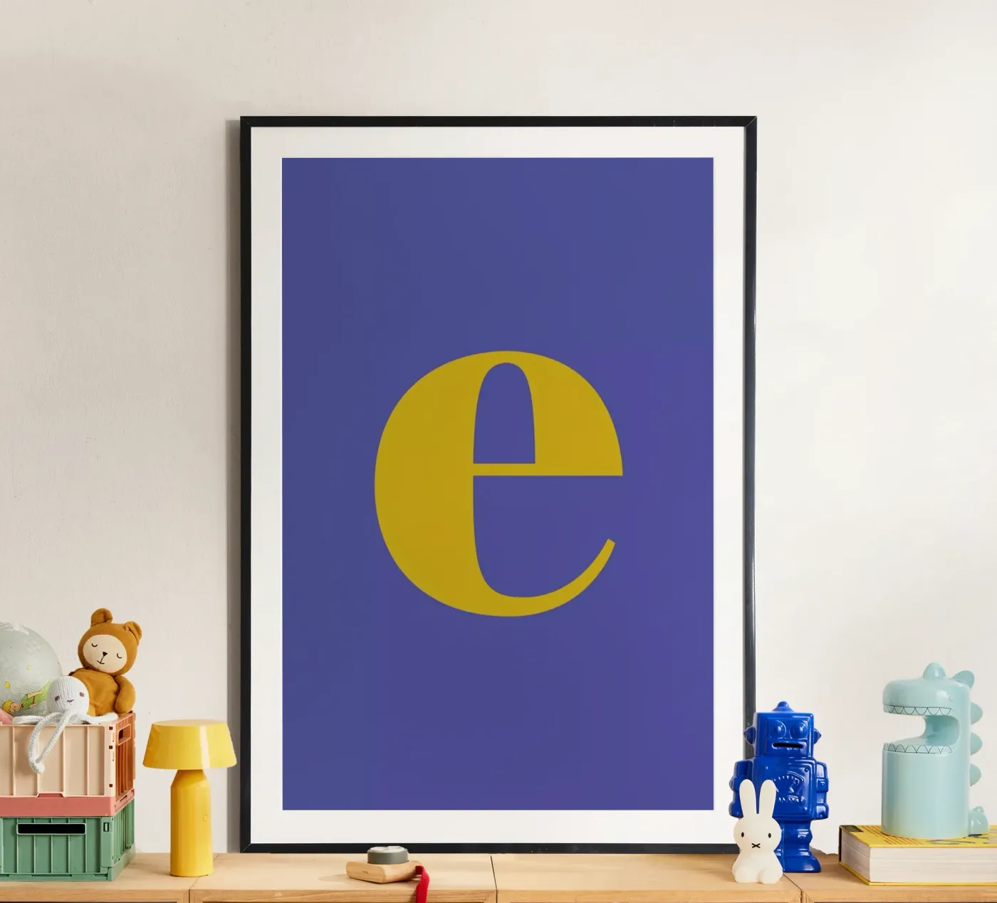 Blue Letter E poster da Studio One