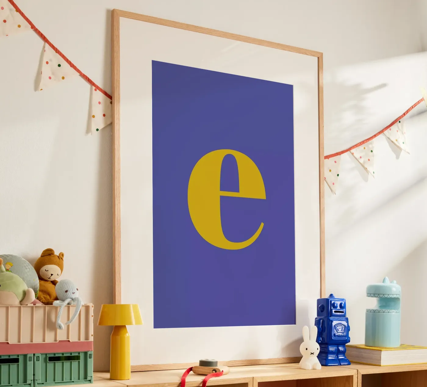 Blue Letter E poster da Studio One