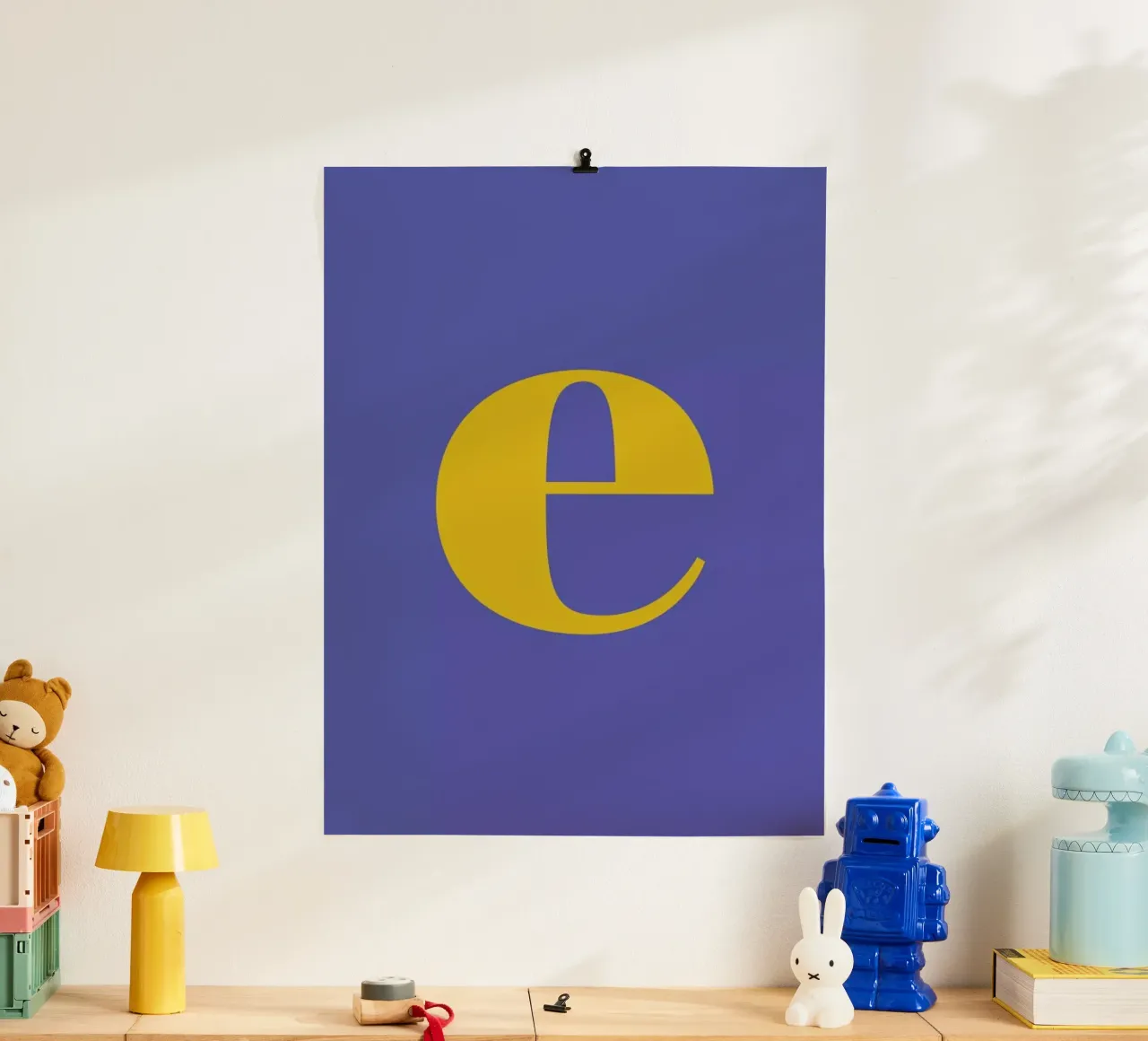 Blue Letter E poster da Studio One