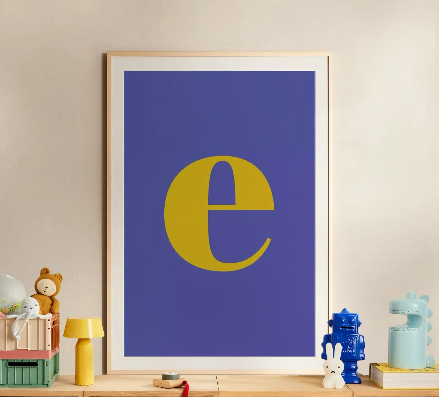 Blue Letter E poster da Studio One