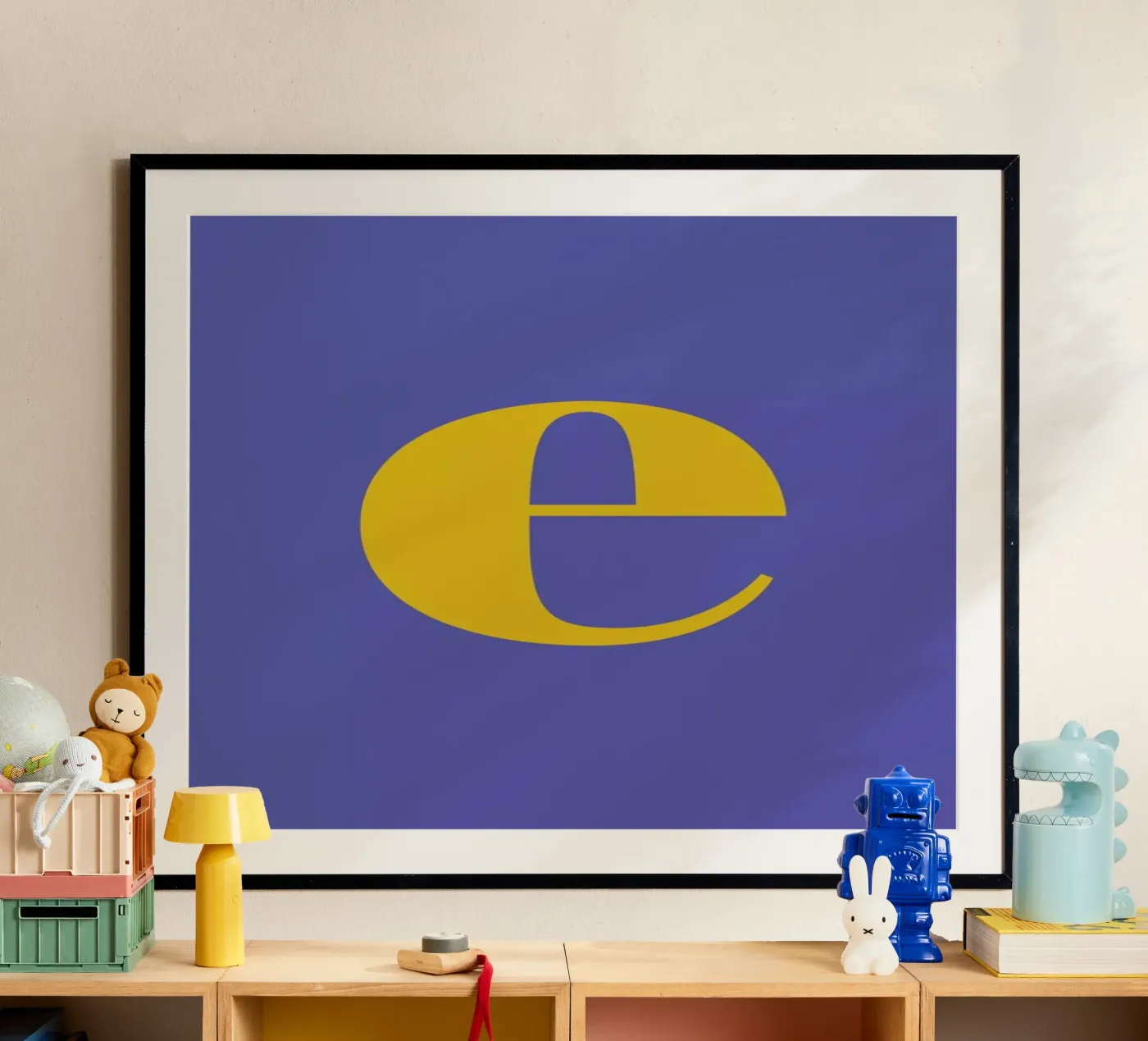 Blue Letter E poster da Studio One