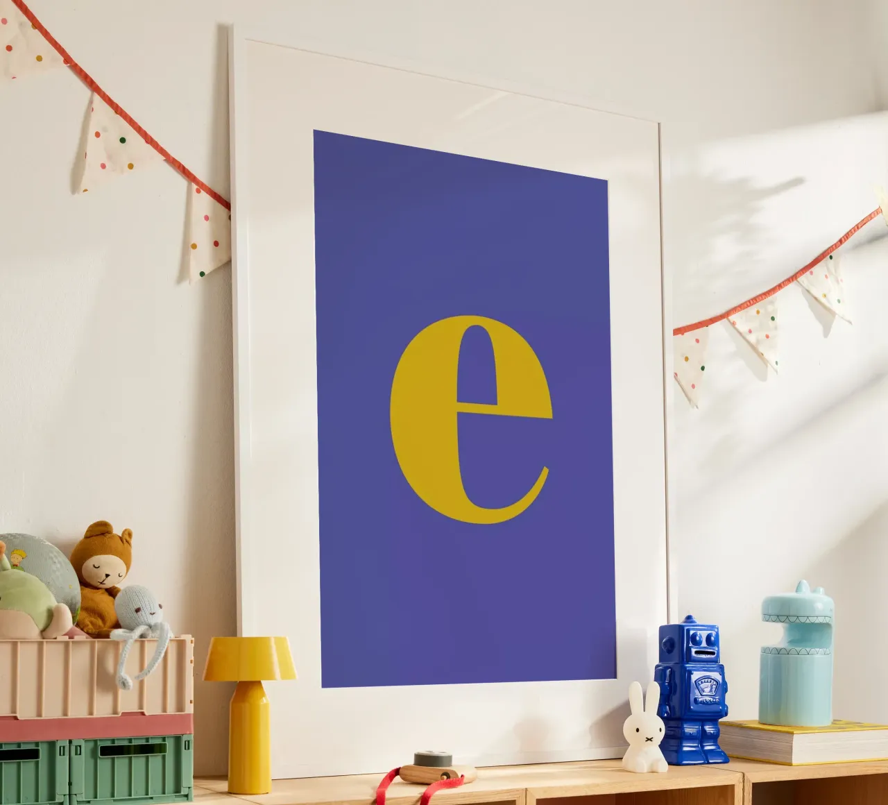 Blue Letter E poster da Studio One