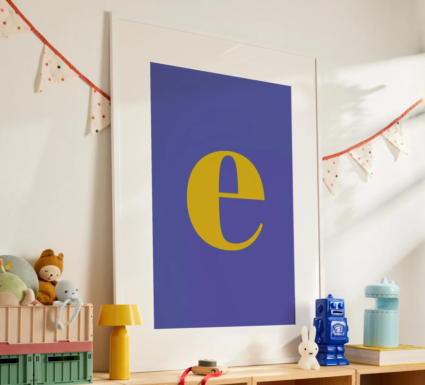 Blue Letter E poster da Studio One
