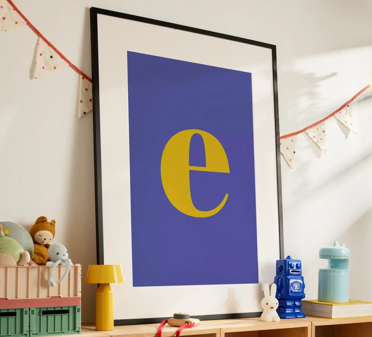 Blue Letter E poster da Studio One