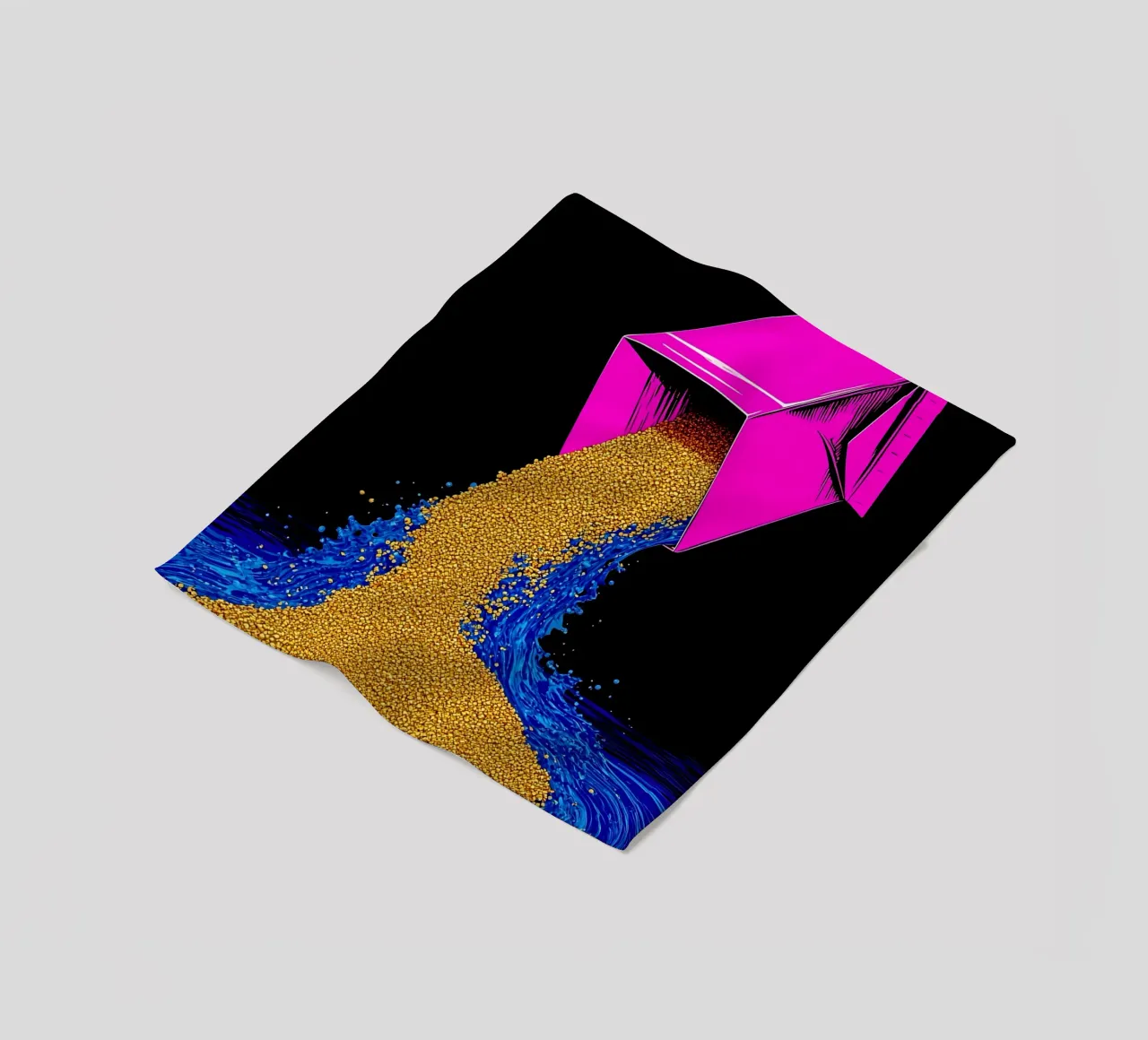 Miscelazione - Pop Art coperta in pile da ColorCrash Gallery