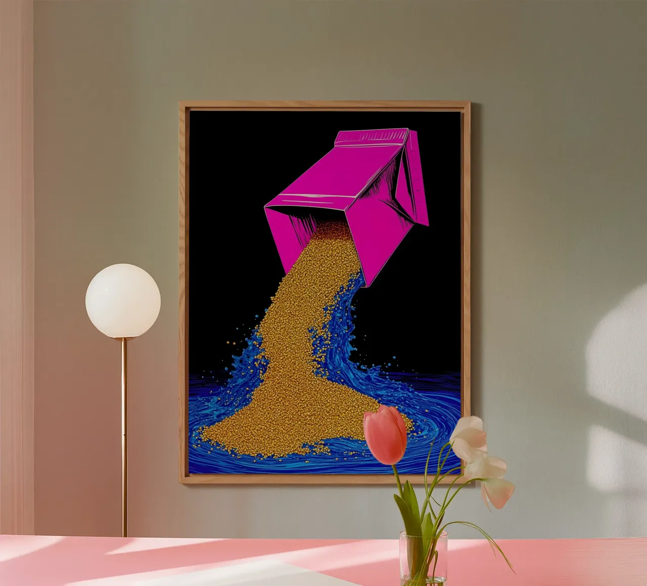 Miscelazione - Pop Art alluminio dibond da ColorCrash Gallery
