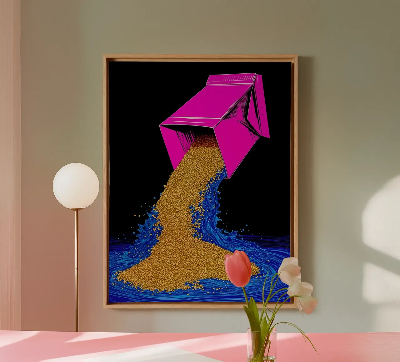 Miscelazione - Pop Art tela con Cornice a cassetta da ColorCrash Gallery