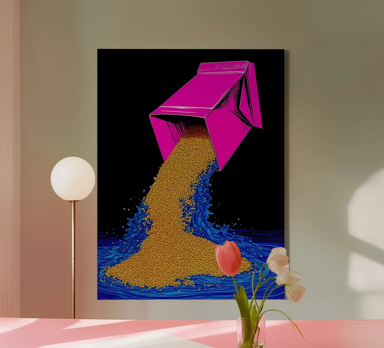 Miscelazione - Pop Art tela con Cornice a cassetta da ColorCrash Gallery