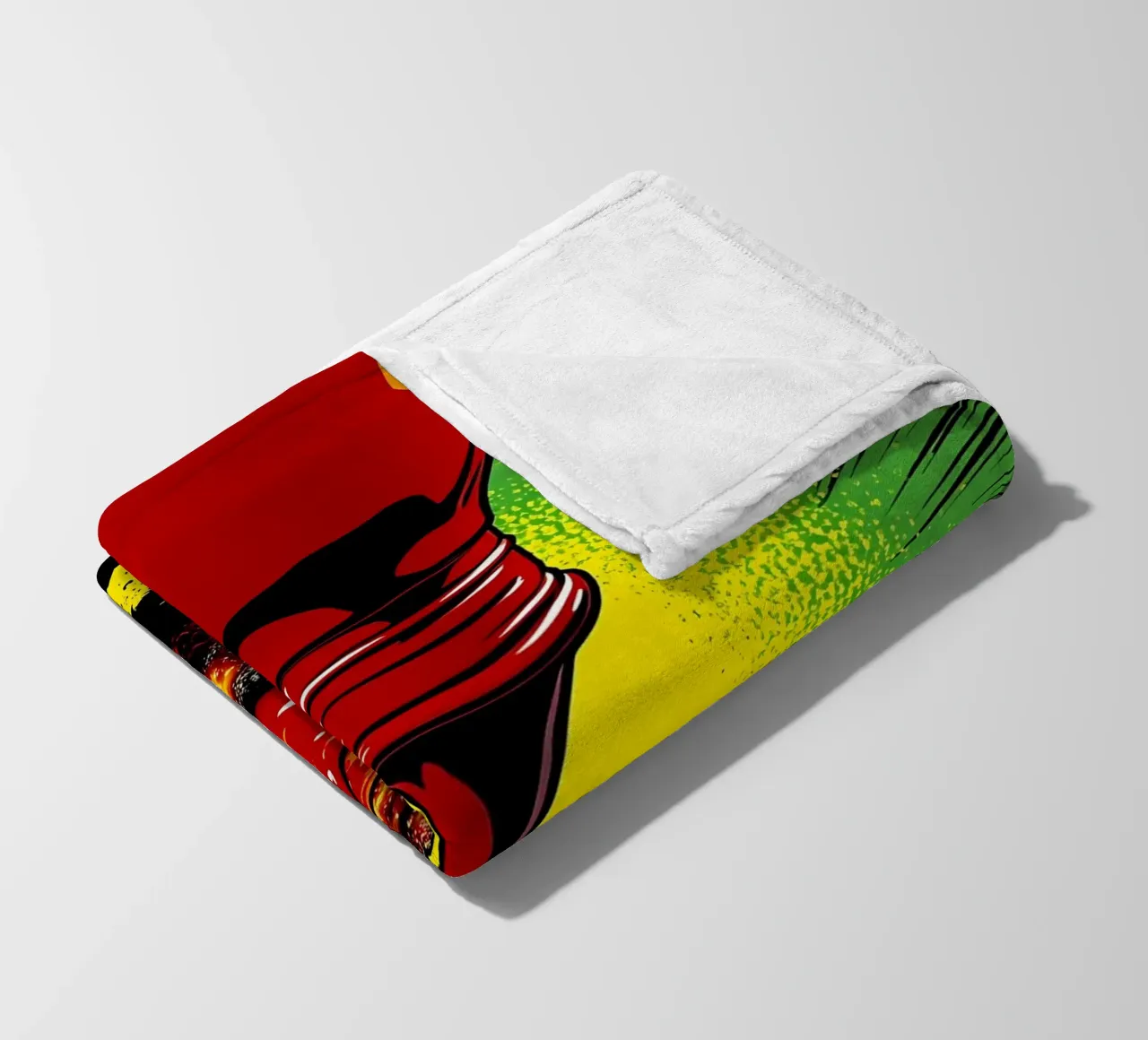 Barbecue - Pop Art coperta in pile da ColorCrash Gallery