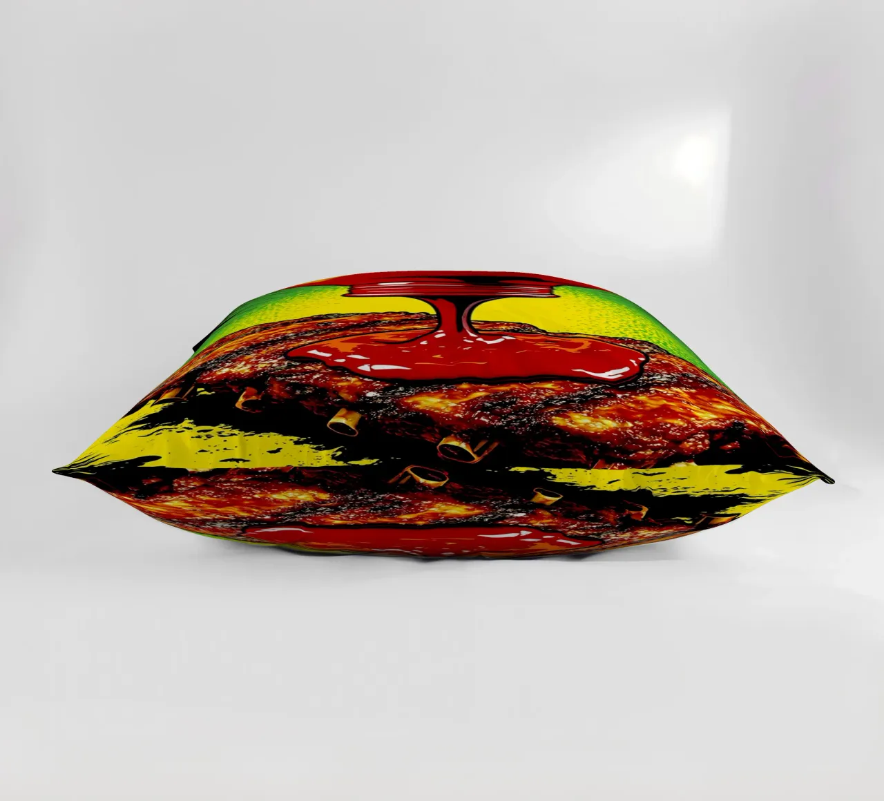 Barbecue - Pop Art cuscino da ColorCrash Gallery