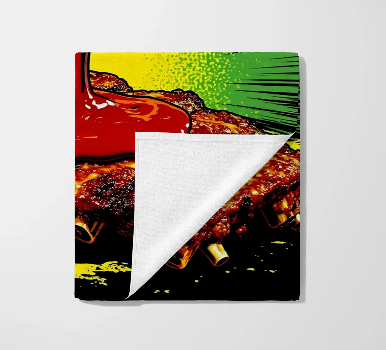 Barbecue - Pop Art telo mare da ColorCrash Gallery