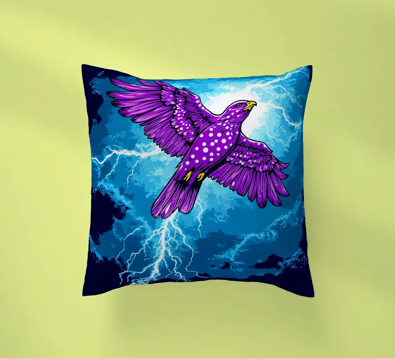 Aquila fulminata - Pop Art cuscino da ColorCrash Gallery
