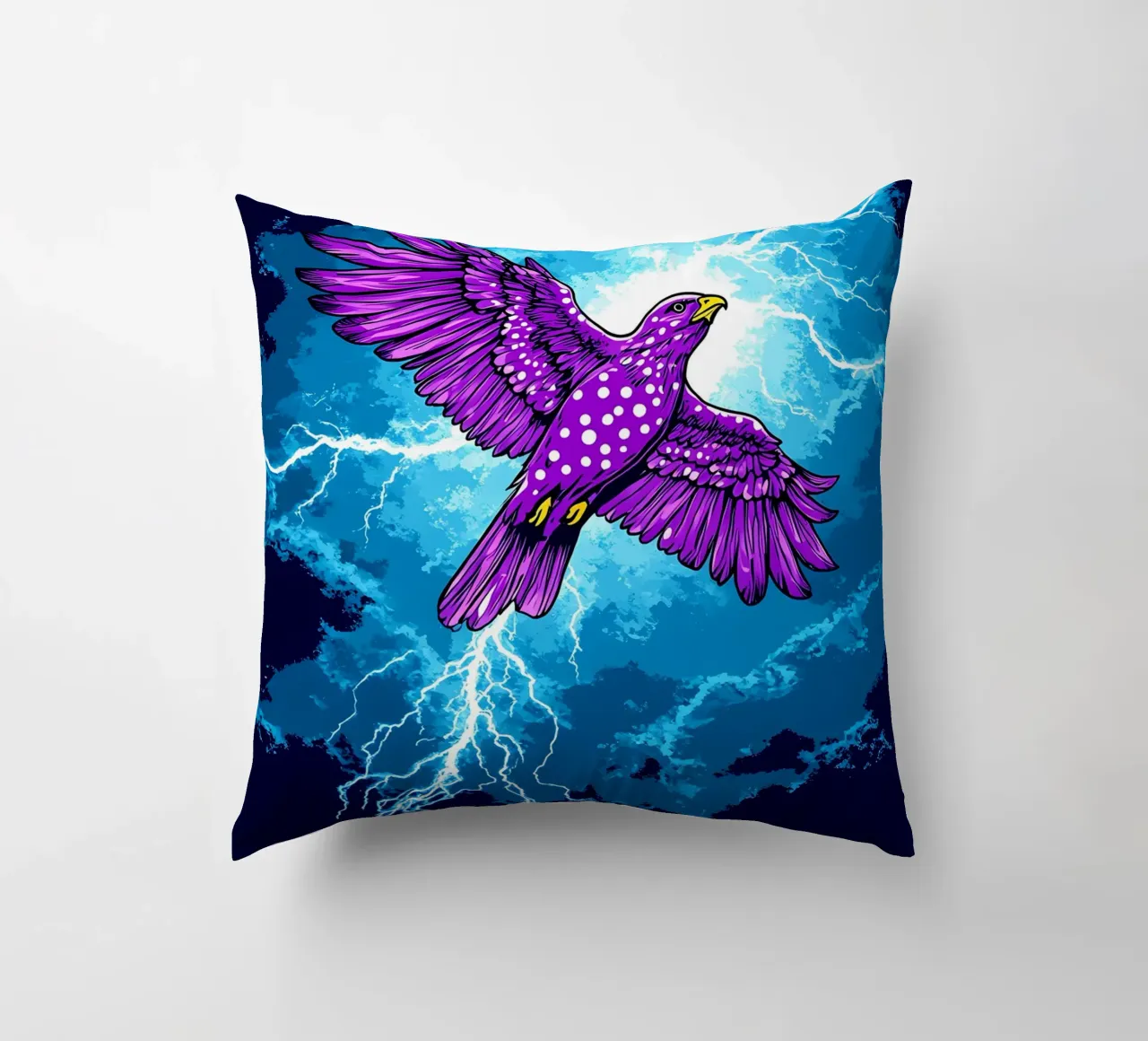 Aquila fulminata - Pop Art cuscino da ColorCrash Gallery