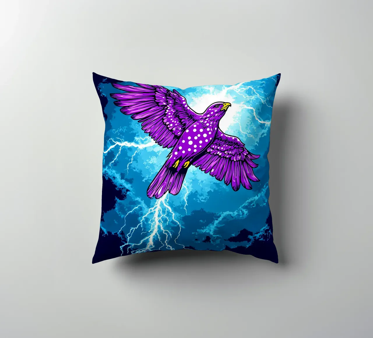 Aquila fulminata - Pop Art cuscino da ColorCrash Gallery