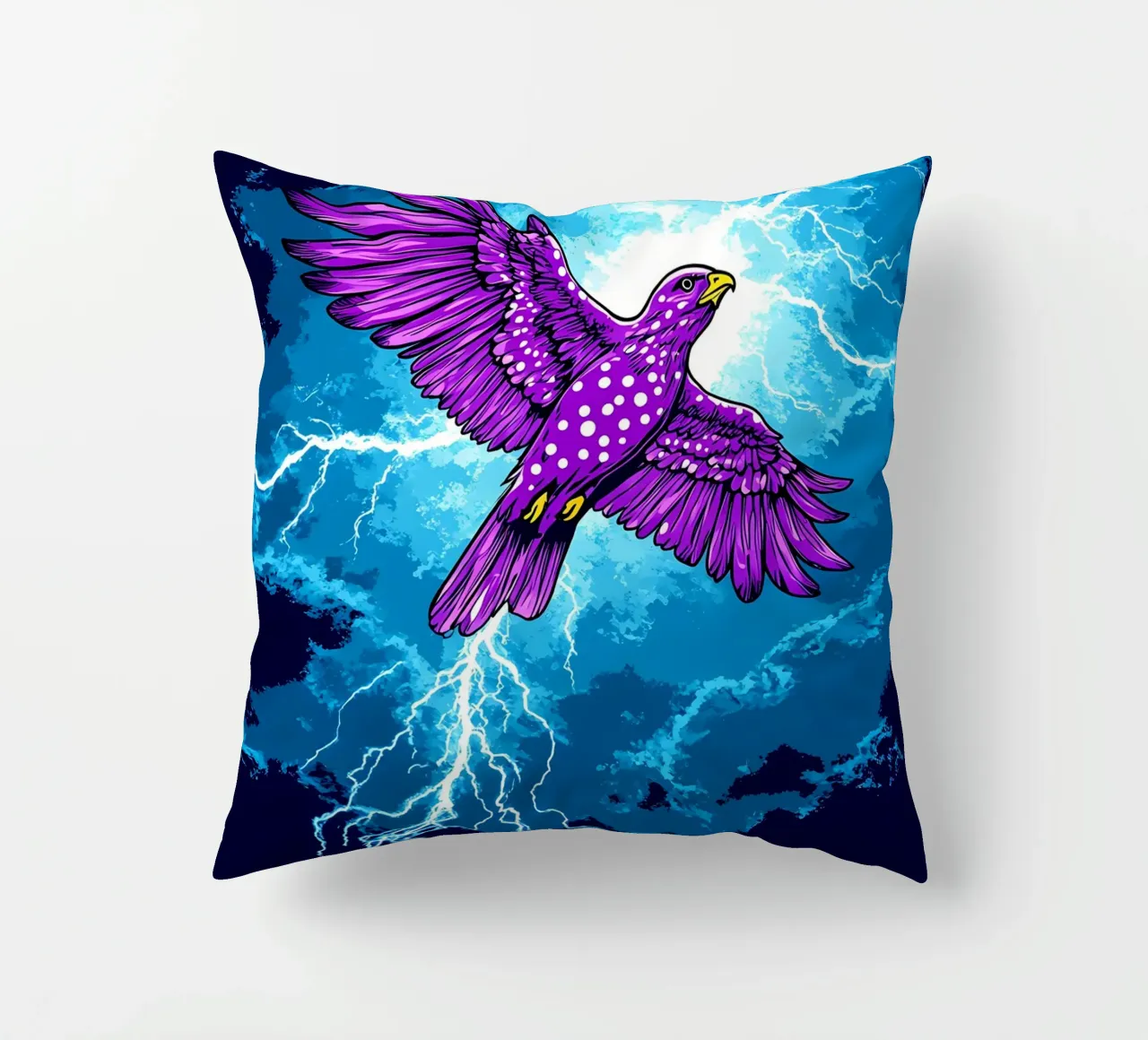 Aquila fulminata - Pop Art cuscino da ColorCrash Gallery