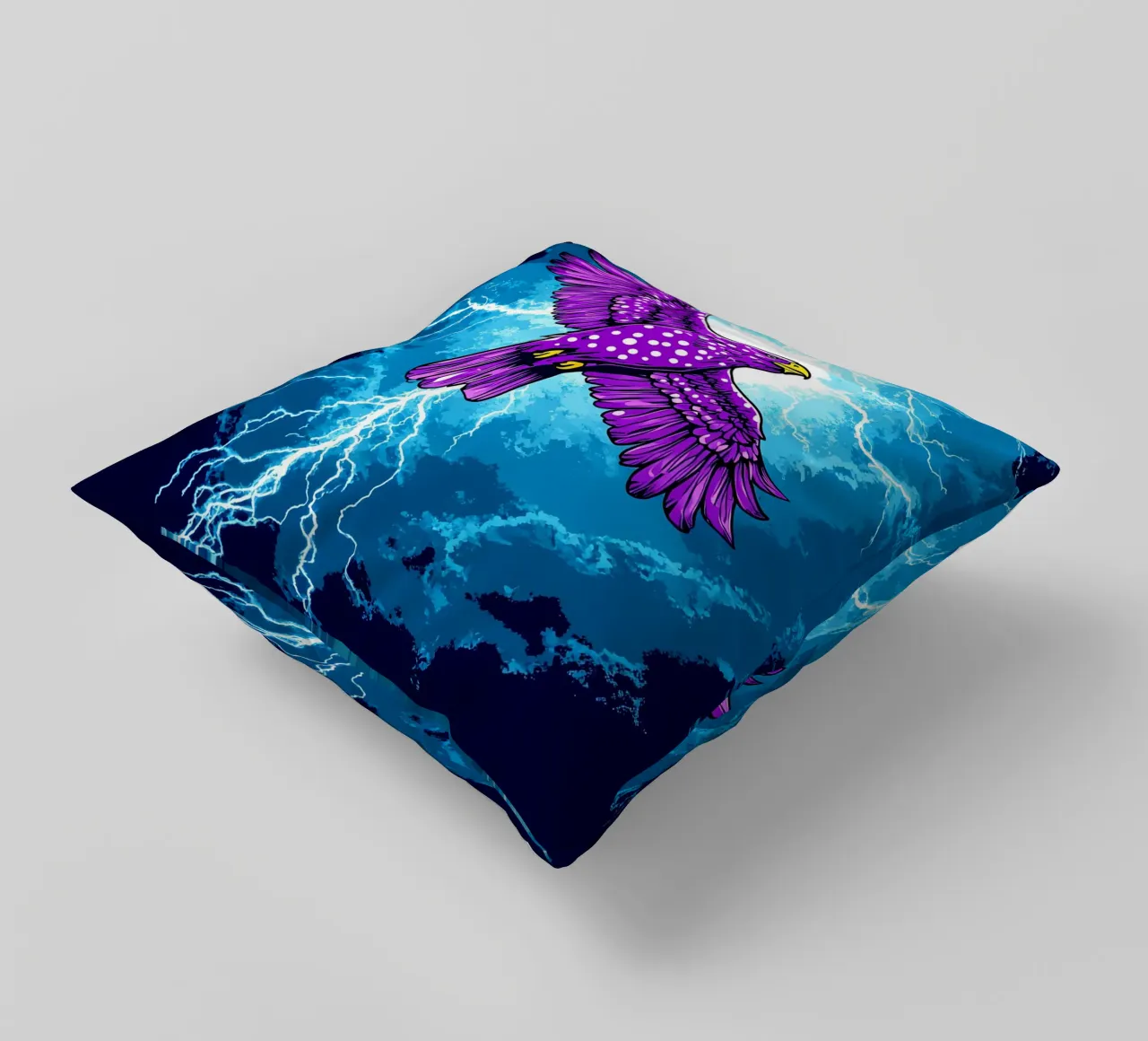 Aquila fulminata - Pop Art cuscino da ColorCrash Gallery