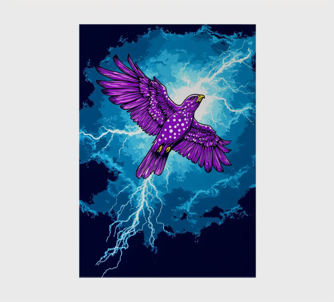 Lightning Eagle - Pop Art notebook by ColorCrash Gallery