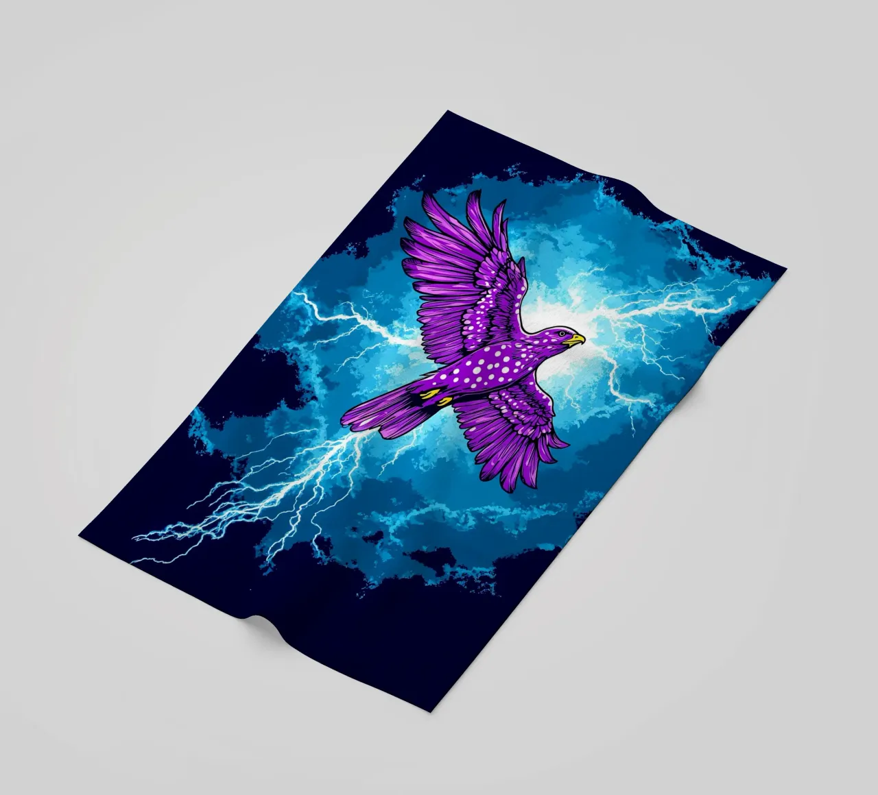 Aquila fulminata - Pop Art telo mare da ColorCrash Gallery