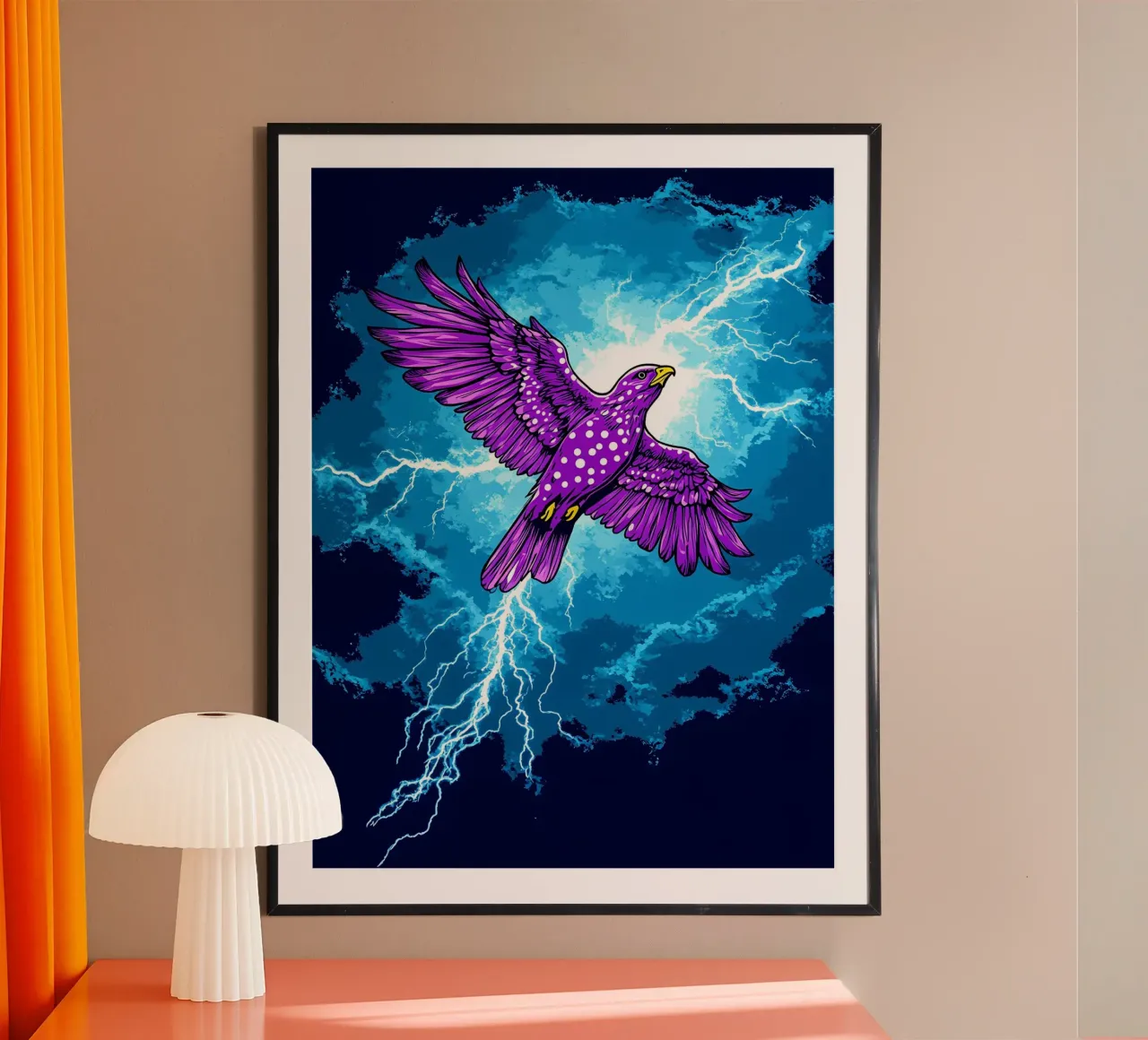Blitzadler - Pop Art Hahnemühle von ColorCrash Gallery