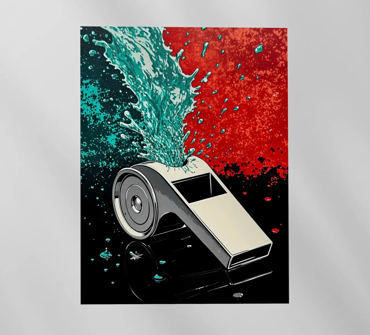 Schizzi di fischietto - Pop Art pellicola backlit da ColorCrash Gallery