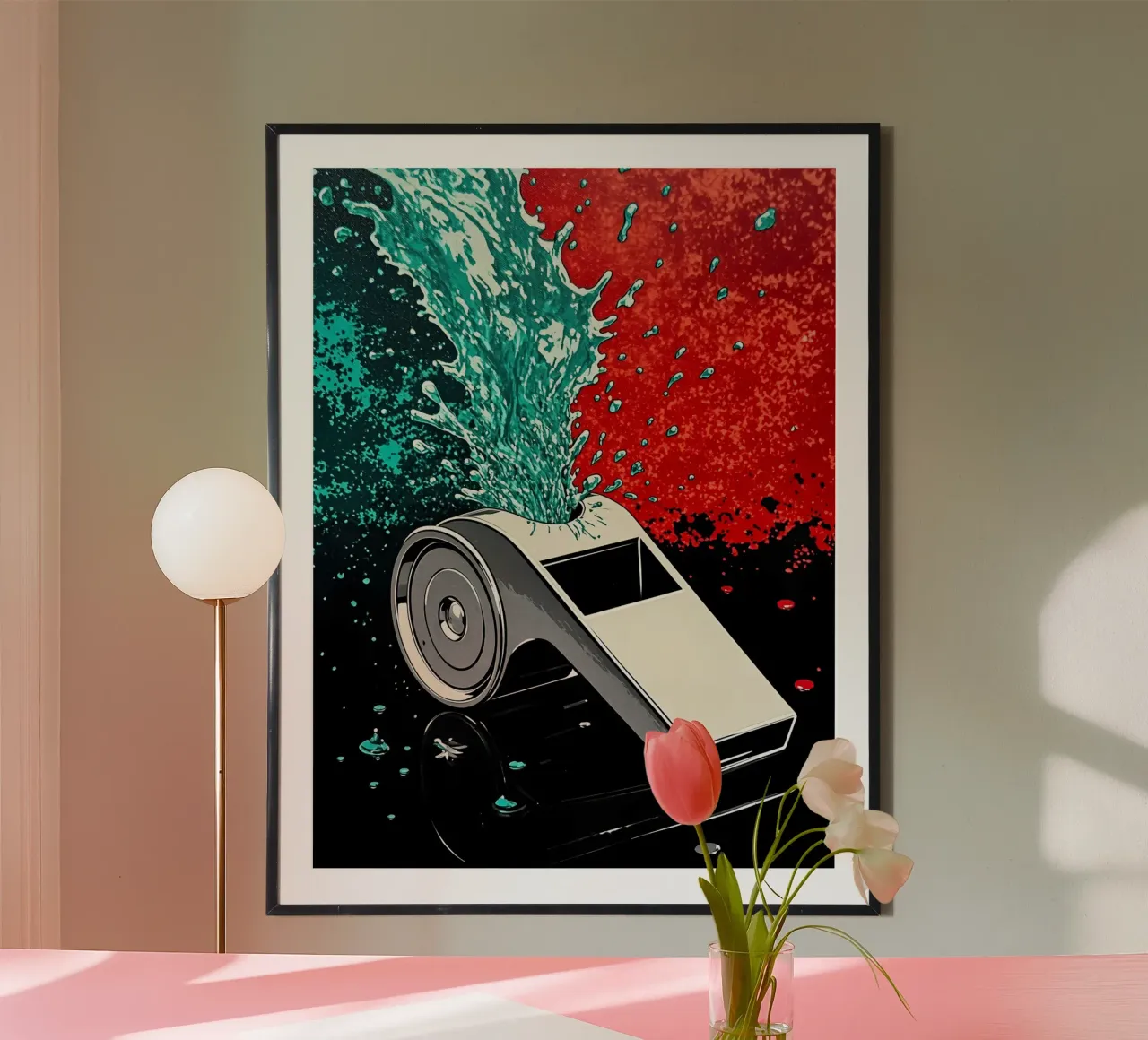 Schizzi di fischietto - Pop Art carta hahnemühle da ColorCrash Gallery