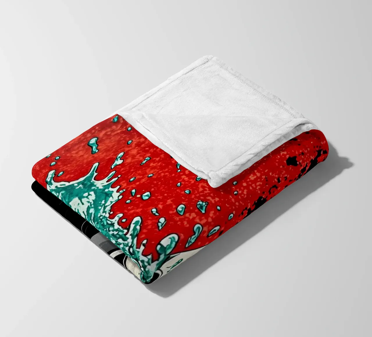 Schizzi di fischietto - Pop Art coperta in pile da ColorCrash Gallery