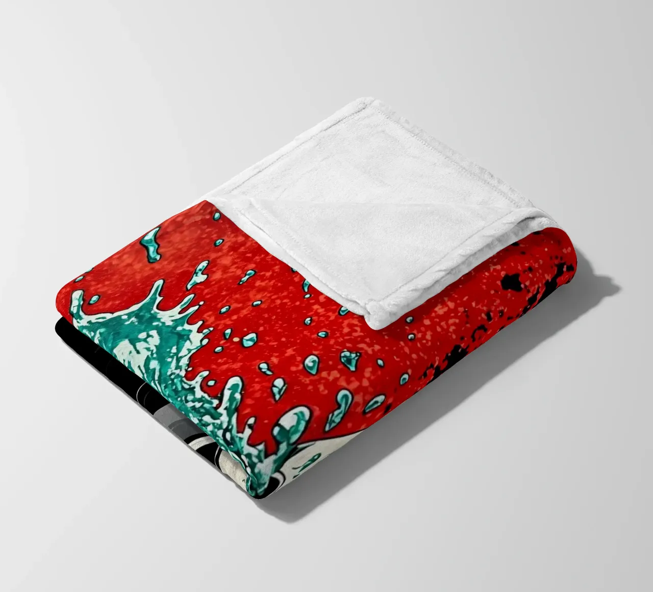 Schizzi di fischietto - Pop Art coperta in pile da ColorCrash Gallery