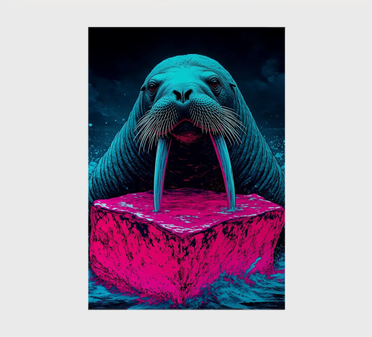 Tricheco - Pop Art diario da ColorCrash Gallery