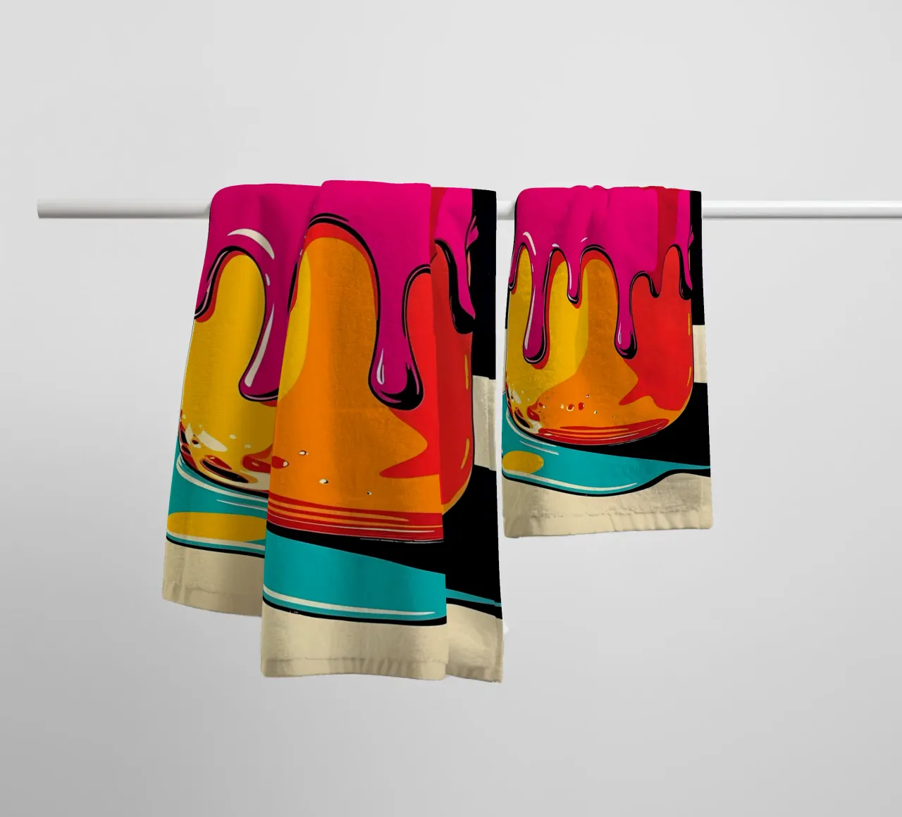 Mason Jar - Pop Art towel by ColorCrash Gallery