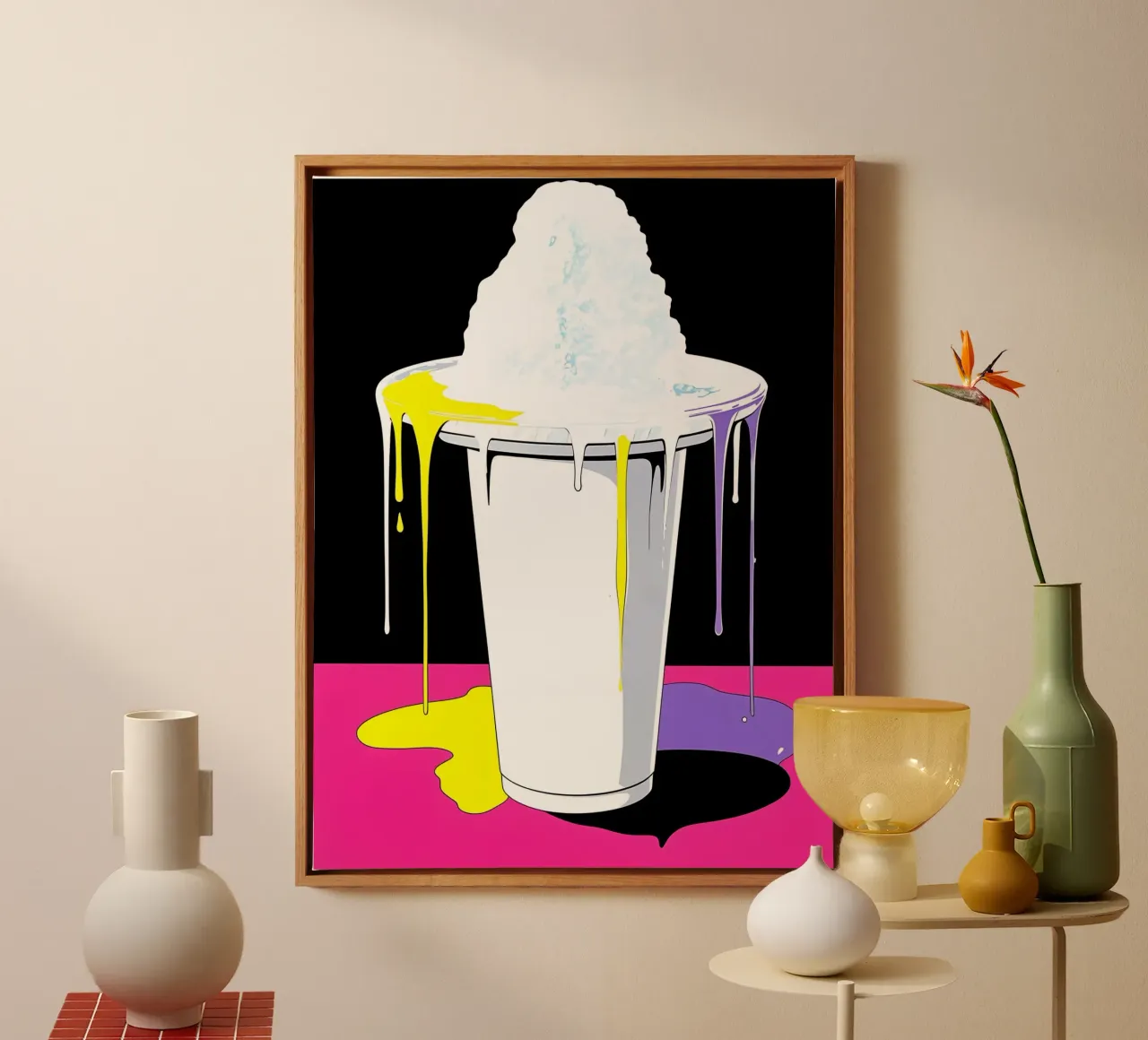 Refreshment - Pop Art canvas by ColorCrash Gallery