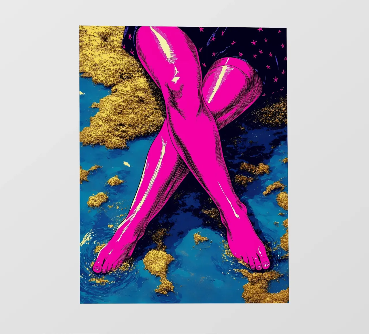 Chill In Sunlight - Pop Art telo in pvc da ColorCrash Gallery