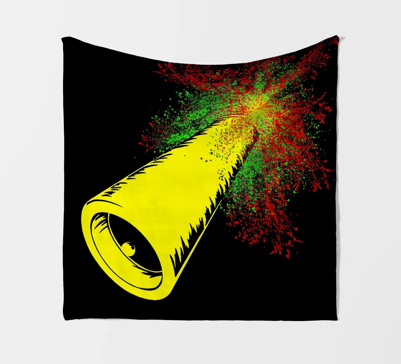 Party Popper - Pop Art coperta in pile da ColorCrash Gallery