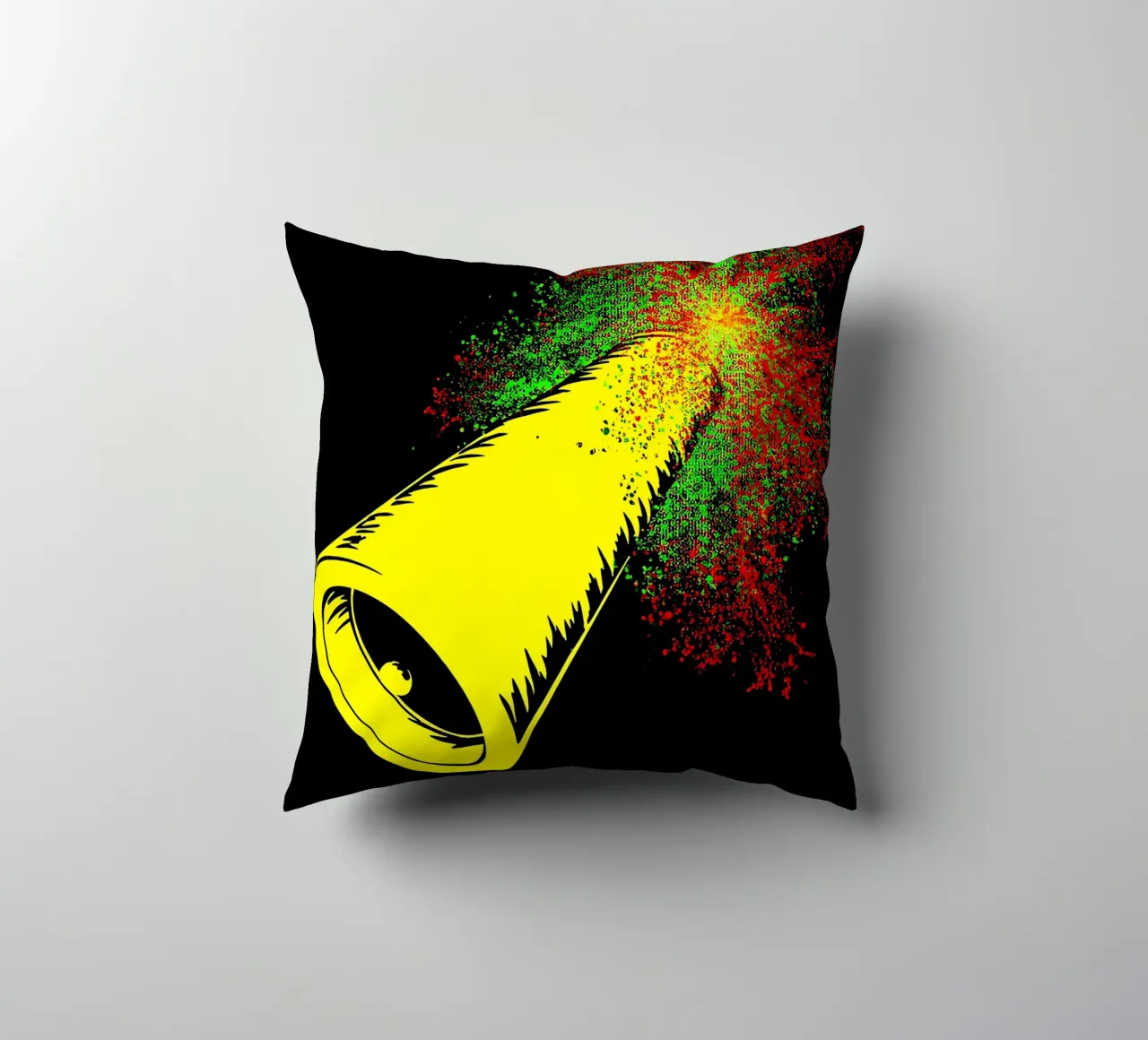 Party Popper - Pop Art cuscino da ColorCrash Gallery