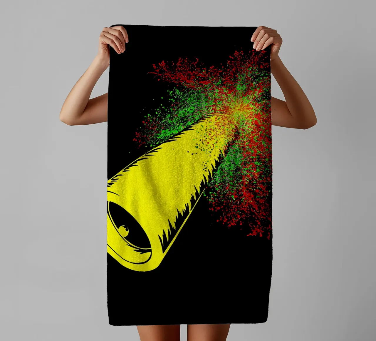 Party Popper - Pop Art asciugamano da bagno da ColorCrash Gallery