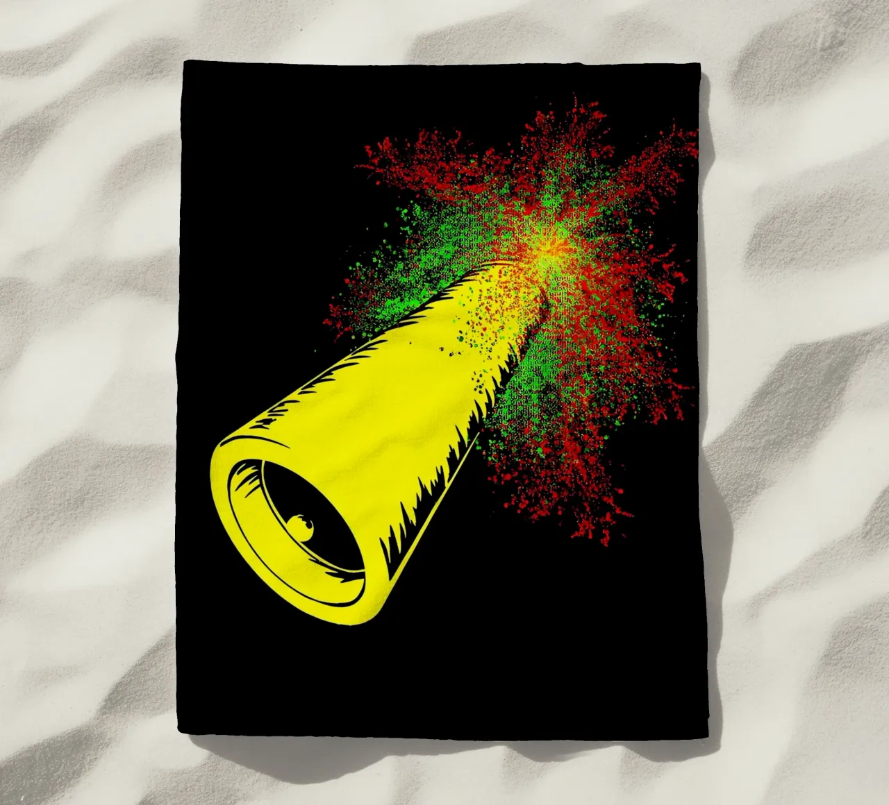 Party Popper - Pop Art telo mare da ColorCrash Gallery