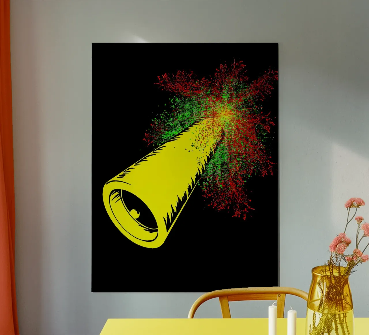 Party Popper- Pop Art hahnemühle by ColorCrash Gallery
