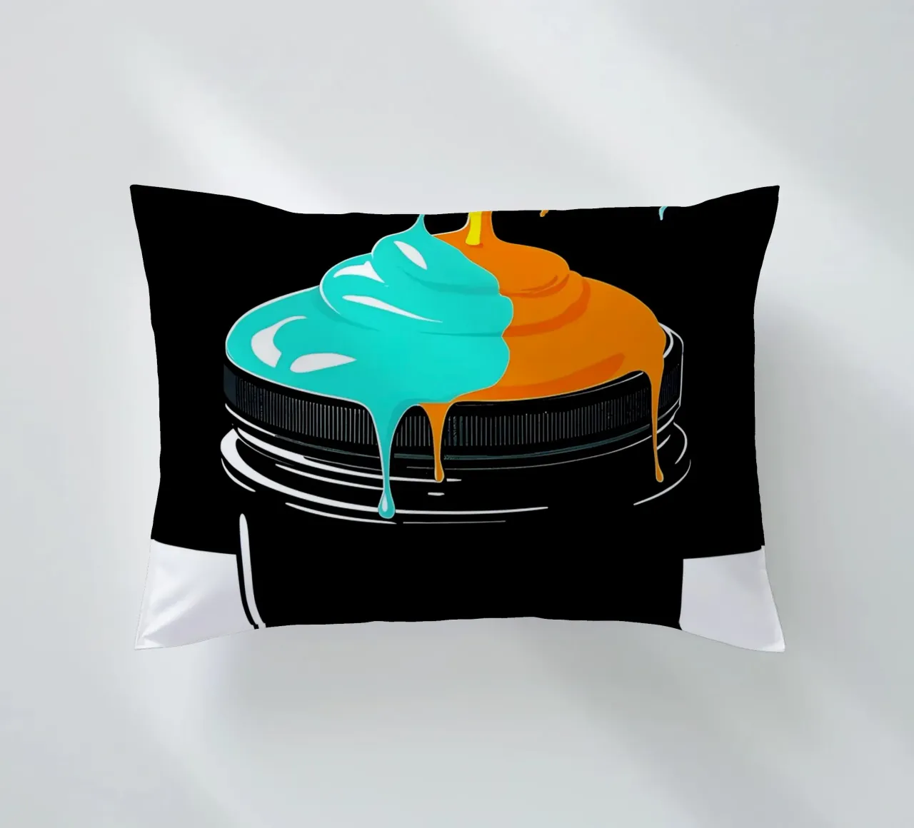 Paintbox Dripping - Pop Art cuscino da ColorCrash Gallery