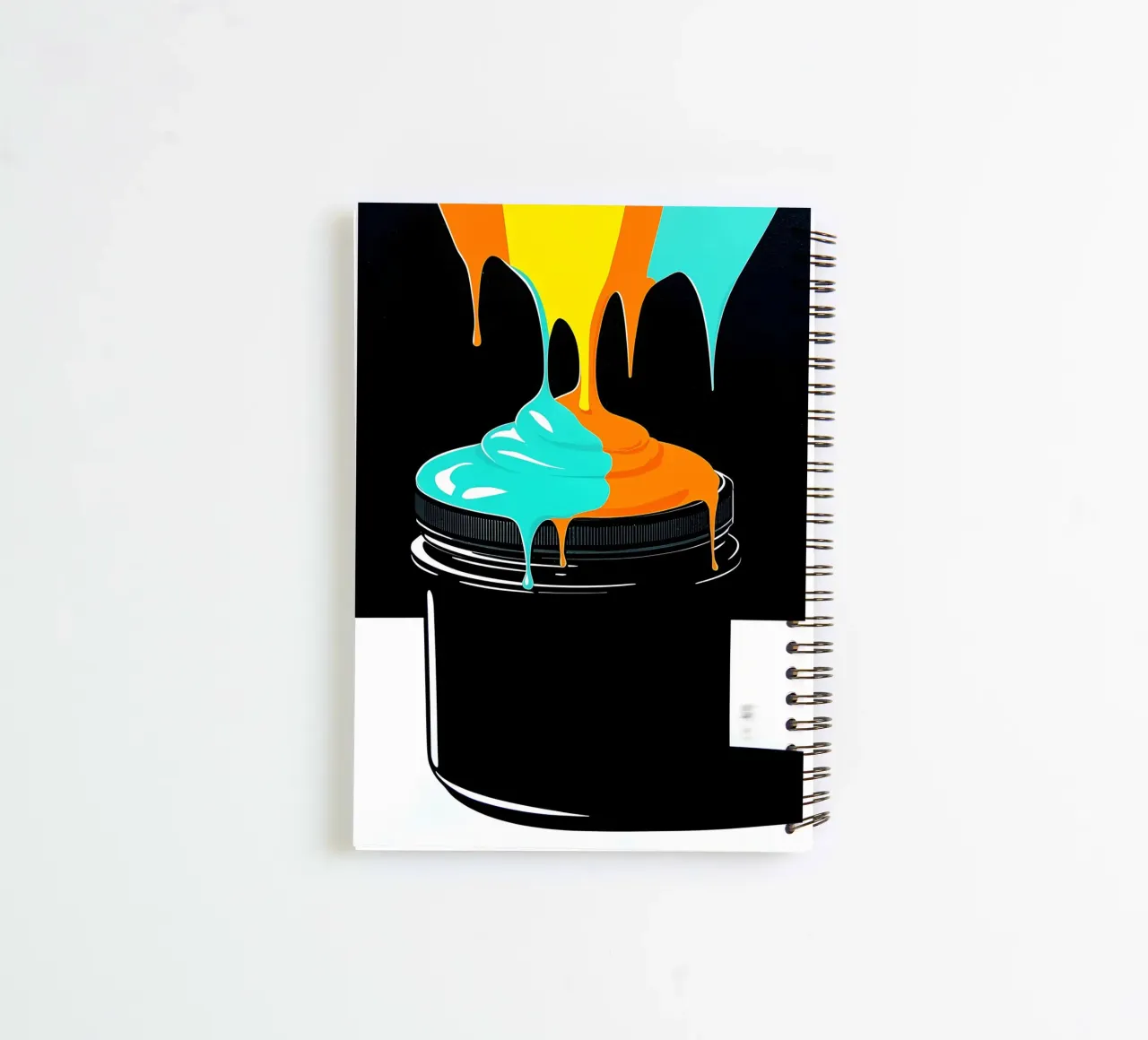 Paintbox Dripping - Pop Art spiral notebook by ColorCrash Gallery
