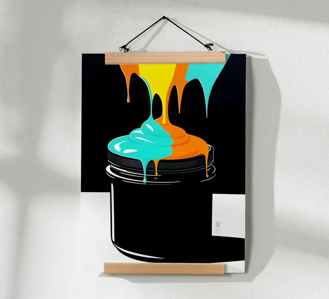 Malkasten Tropfend - Pop Art Poster von ColorCrash Gallery