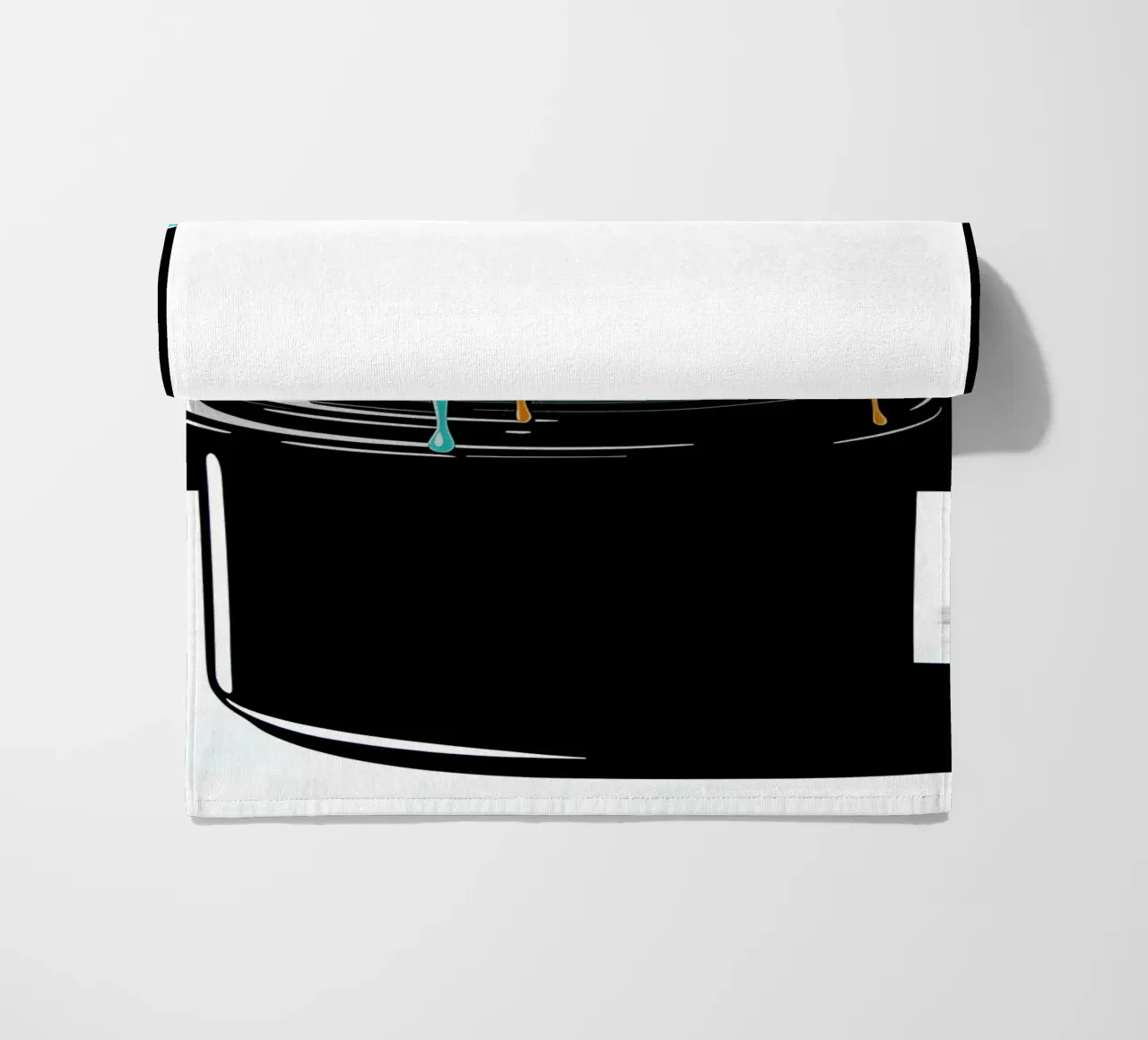 Paintbox Dripping - Pop Art telo mare da ColorCrash Gallery
