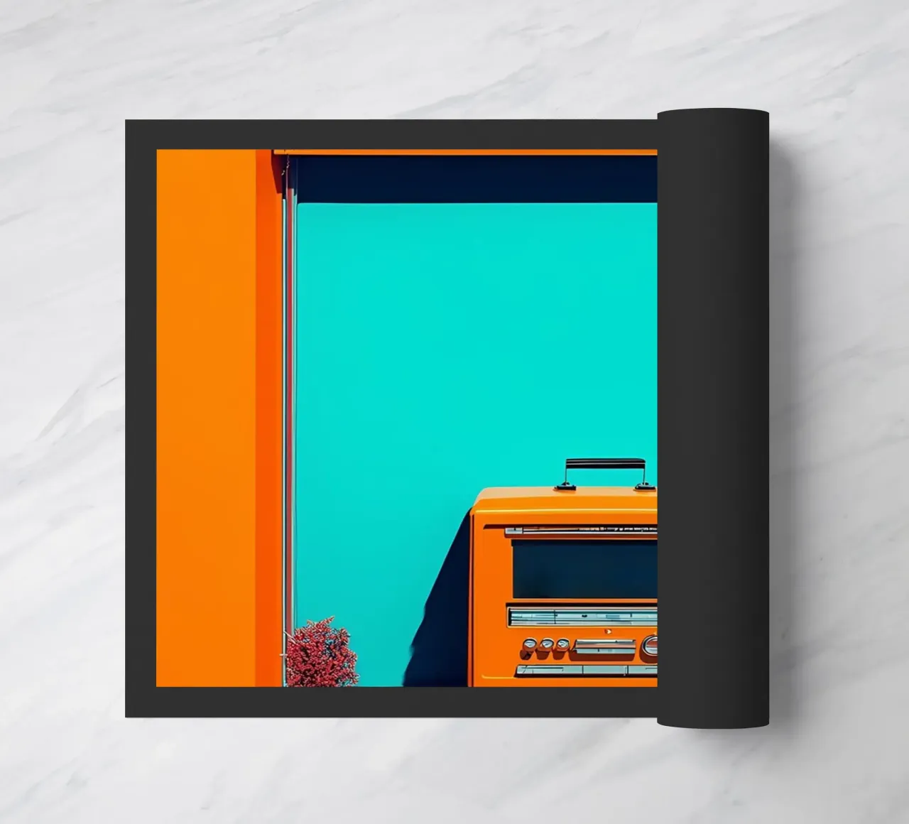 Radio retrò - Pop Art zerbino da ColorCrash Gallery